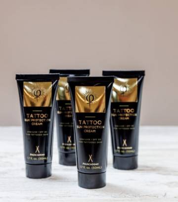 Tattoo sun protection cream